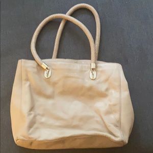 Beige cole haan purse